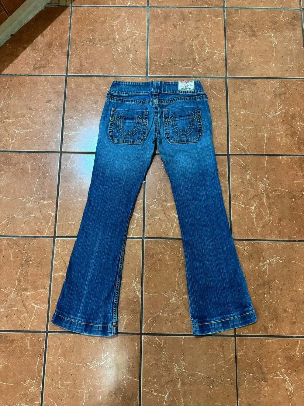 True Religion Billy Bootcut Jeans Women’s Size 28 Medium Wash Y2K Made in USA - Picture 1 of 8